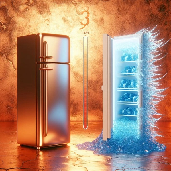 چرا یخچال گرم و فریزر سرد است؟